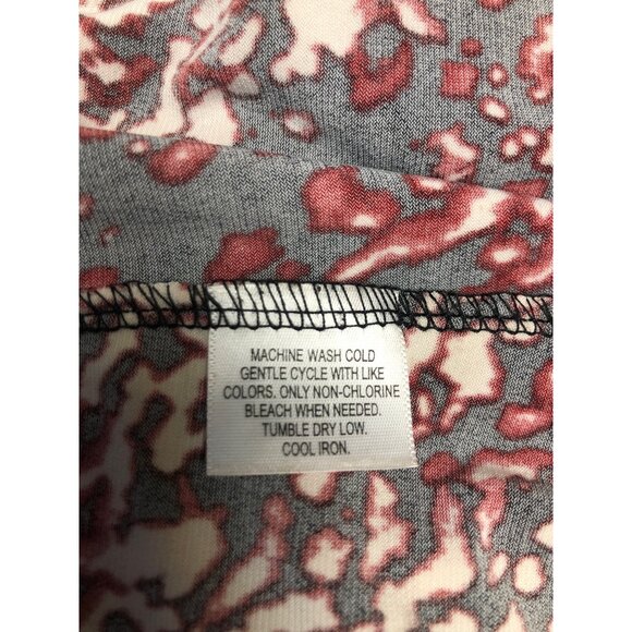 Style and Co Wrap Dress Womens Size Medium Black Red Stretch V Neck Knee Length - Picture 6 of 7